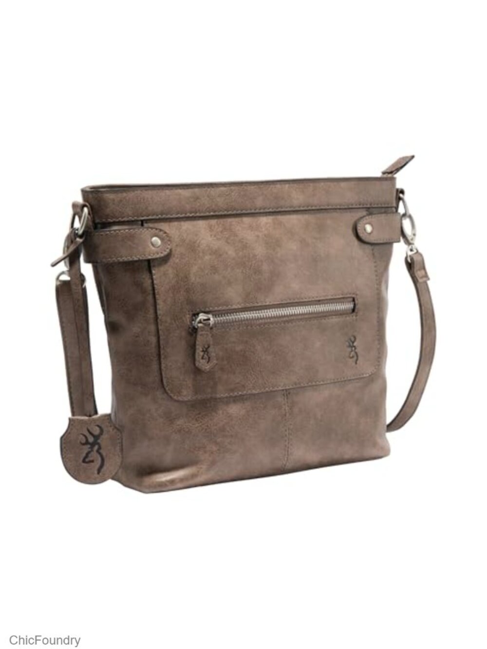 Concealed Carry Hobo Purse, PU Leather Handbag with Removable Holster
